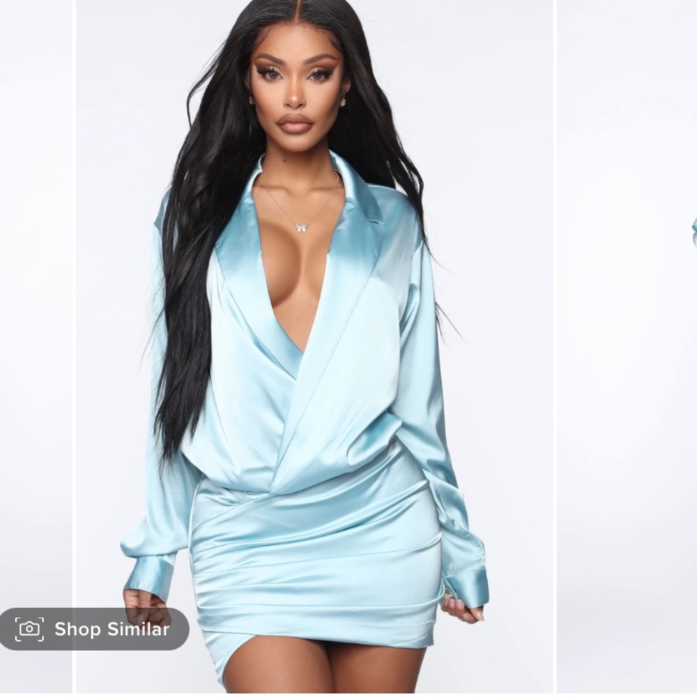 Fashion Nova Slip Into Sexy Satin Mini Dress